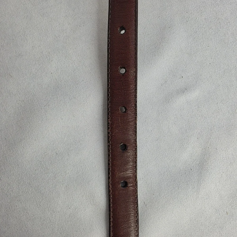 Vintage Brighton Belt Leather Brown 1995 Celtic Buckle 35007 Small 26-28